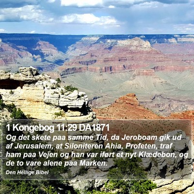 1 Kongebog 11:29 DA1871 Bible Verse Image
