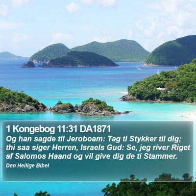 1 Kongebog 11:31 DA1871 Bible Verse Image