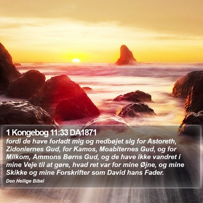 1 Kongebog 11:33 DA1871 Bible Verse Image