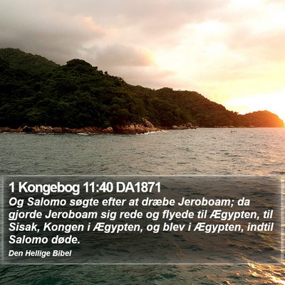1 Kongebog 11:40 DA1871 Bible Verse Image