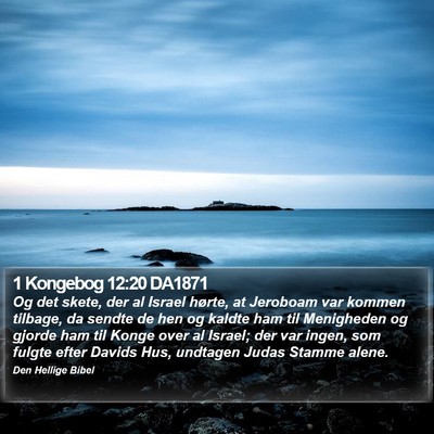 1 Kongebog 12:20 DA1871 Bible Verse Image