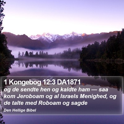 1 Kongebog 12:3 DA1871 Bible Verse Image