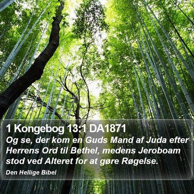 1 Kongebog 13:1 DA1871 Bible Verse Image