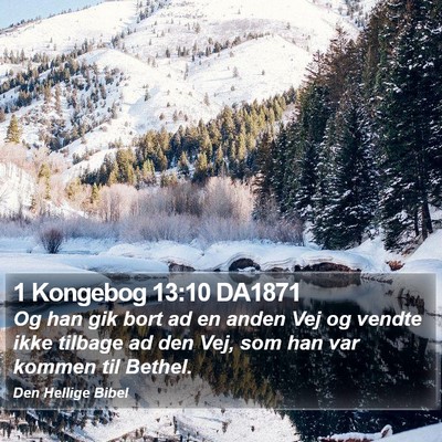 1 Kongebog 13:10 DA1871 Bible Verse Image