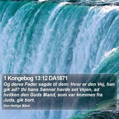 1 Kongebog 13:12 DA1871 Bible Verse Image