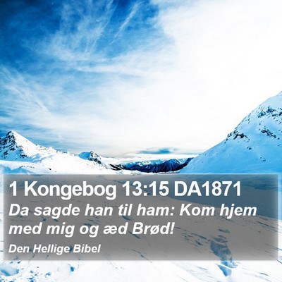 1 Kongebog 13:15 DA1871 Bible Verse Image