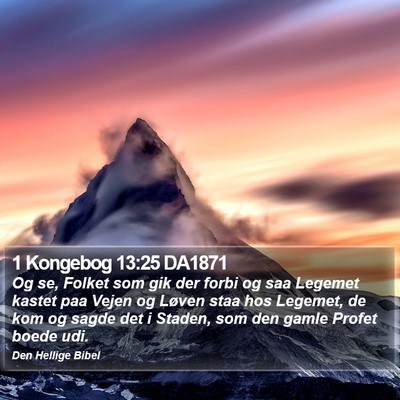1 Kongebog 13:25 DA1871 Bible Verse Image