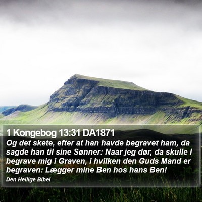 1 Kongebog 13:31 DA1871 Bible Verse Image