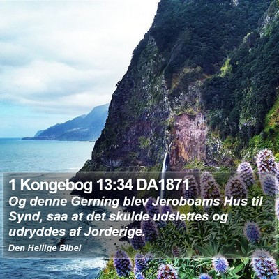 1 Kongebog 13:34 DA1871 Bible Verse Image