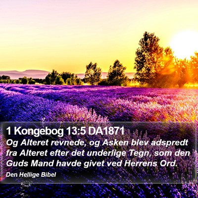 1 Kongebog 13:5 DA1871 Bible Verse Image