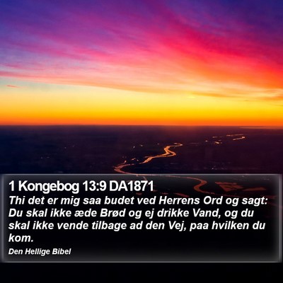 1 Kongebog 13:9 DA1871 Bible Verse Image