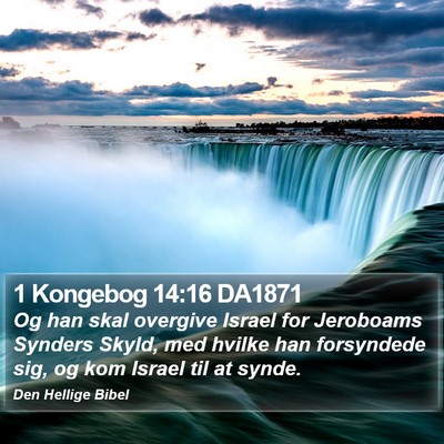 1 Kongebog 14:16 DA1871 Bible Verse Image