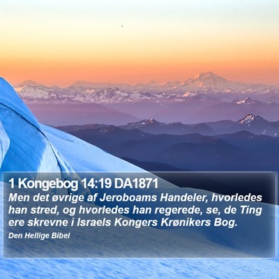 1 Kongebog 14:19 DA1871 Bible Verse Image