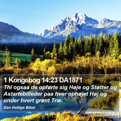 1 Kongebog 14:23 DA1871 Bible Verse Image