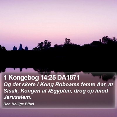 1 Kongebog 14:25 DA1871 Bible Verse Image