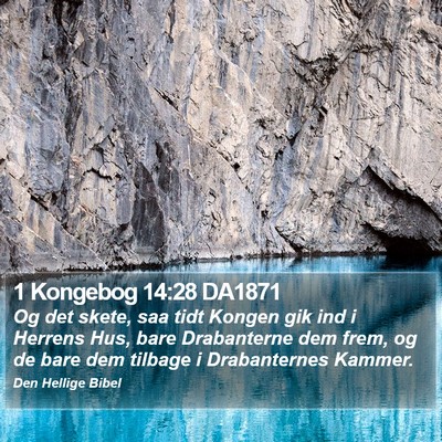 1 Kongebog 14:28 DA1871 Bible Verse Image