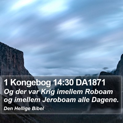 1 Kongebog 14:30 DA1871 Bible Verse Image