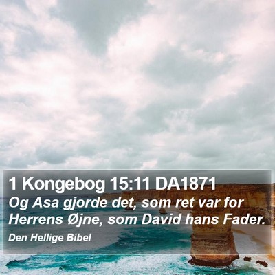 1 Kongebog 15:11 DA1871 Bible Verse Image