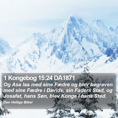 1 Kongebog 15:24 DA1871 Bible Verse Image