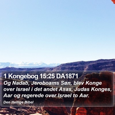 1 Kongebog 15:25 DA1871 Bible Verse Image