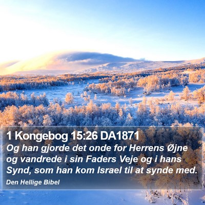 1 Kongebog 15:26 DA1871 Bible Verse Image