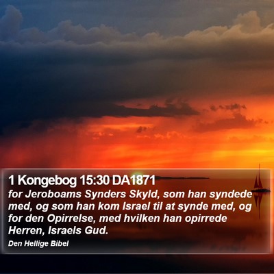 1 Kongebog 15:30 DA1871 Bible Verse Image