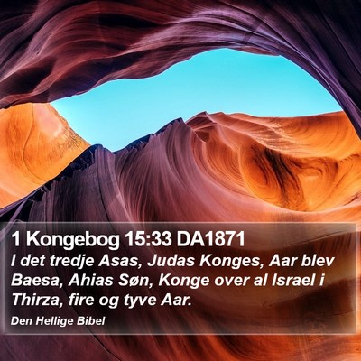 1 Kongebog 15:33 DA1871 Bible Verse Image