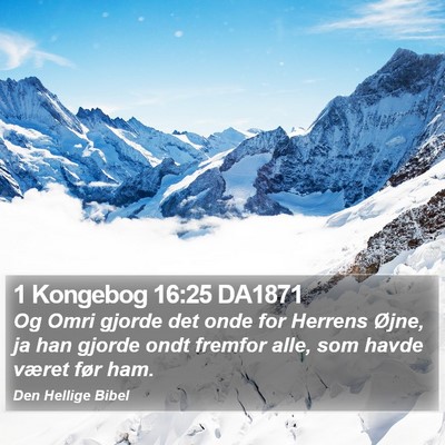 1 Kongebog 16:25 DA1871 Bible Verse Image