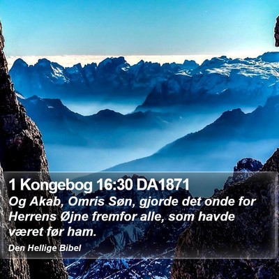 1 Kongebog 16:30 DA1871 Bible Verse Image