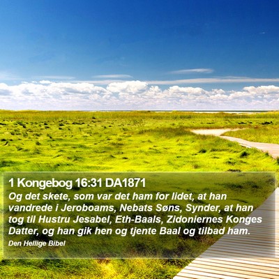 1 Kongebog 16:31 DA1871 Bible Verse Image