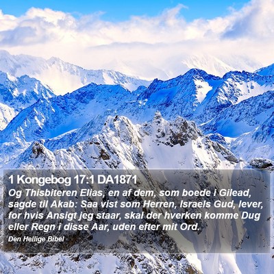 1 Kongebog 17:1 DA1871 Bible Verse Image