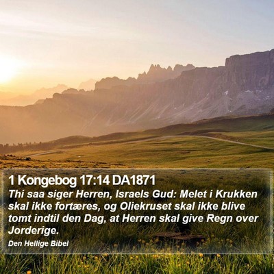 1 Kongebog 17:14 DA1871 Bible Verse Image