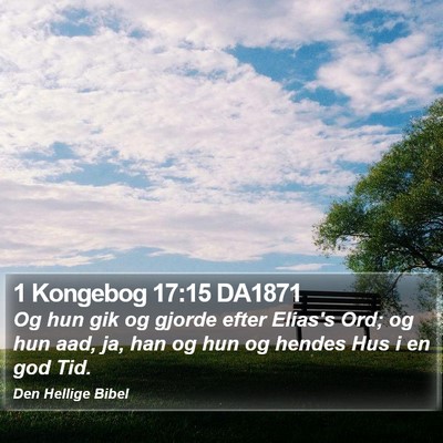 1 Kongebog 17:15 DA1871 Bible Verse Image