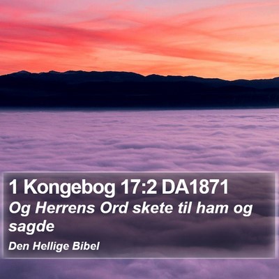 1 Kongebog 17:2 DA1871 Bible Verse Image