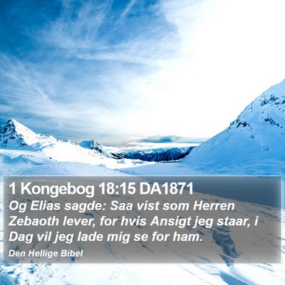 1 Kongebog 18:15 DA1871 Bible Verse Image