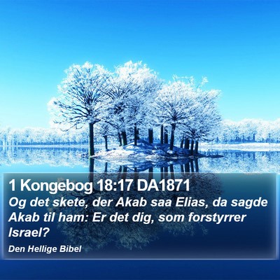 1 Kongebog 18:17 DA1871 Bible Verse Image