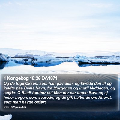 1 Kongebog 18:26 DA1871 Bible Verse Image