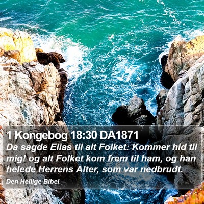 1 Kongebog 18:30 DA1871 Bible Verse Image