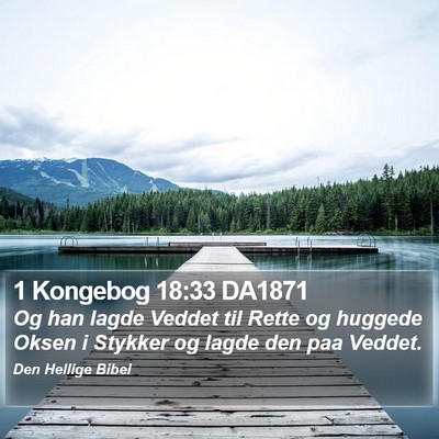 1 Kongebog 18:33 DA1871 Bible Verse Image