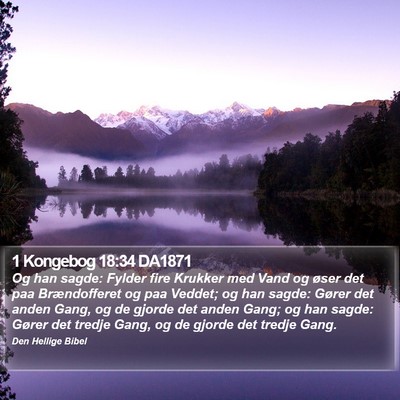 1 Kongebog 18:34 DA1871 Bible Verse Image