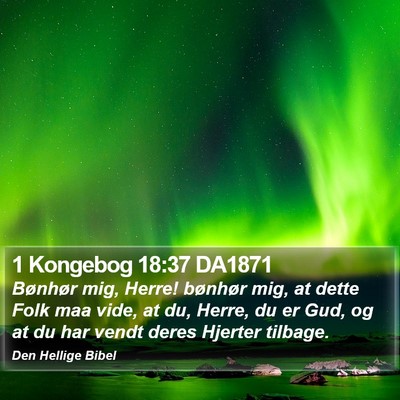 1 Kongebog 18:37 DA1871 Bible Verse Image