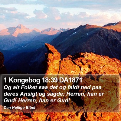1 Kongebog 18:39 DA1871 Bible Verse Image