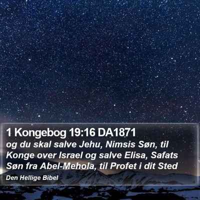 1 Kongebog 19:16 DA1871 Bible Verse Image