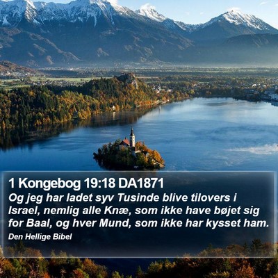 1 Kongebog 19:18 DA1871 Bible Verse Image