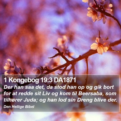 1 Kongebog 19:3 DA1871 Bible Verse Image