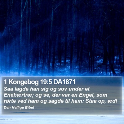 1 Kongebog 19:5 DA1871 Bible Verse Image