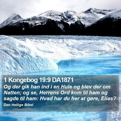 1 Kongebog 19:9 DA1871 Bible Verse Image