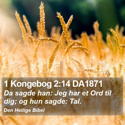 1 Kongebog 2:14 DA1871 Bible Verse Image