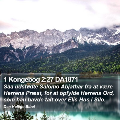 1 Kongebog 2:27 DA1871 Bible Verse Image