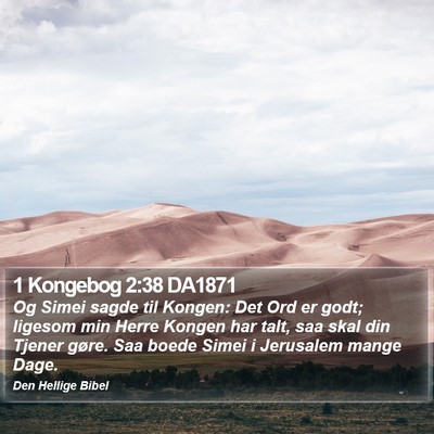 1 Kongebog 2:38 DA1871 Bible Verse Image